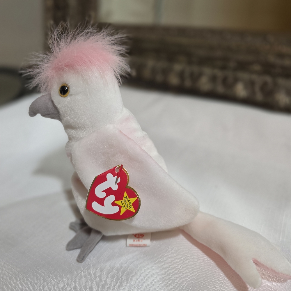 Vintage & w/ Errors!  TY Beanie Baby "KuKu". (97/98) - Picture 2 of 10